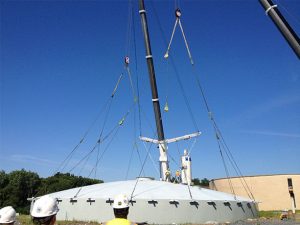 A Jobsite Lift Using Wire Rope Slings